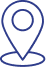 Localisation GPS : Icône Marqueur de Position Icône de pointeur de localisation bleu foncé, style contour, représentant un marqueur GPS pour indiquer une position géographique sur une carte.